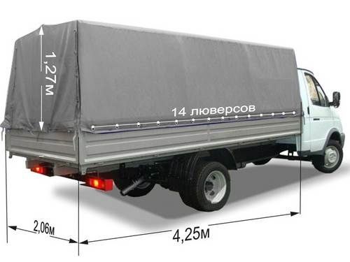 Тент на Газель 9люверсов