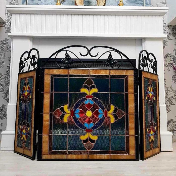 Параван за камина в стил Тифани
