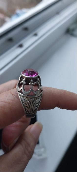 Кольцо серебро 875 проба ссср