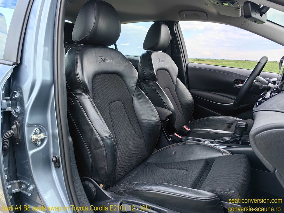 Sistem adaptare scaune de Audi A4 B8 pe Toyota Corolla E210 (12 / XII)