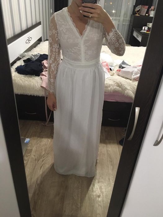 Продам белое платье