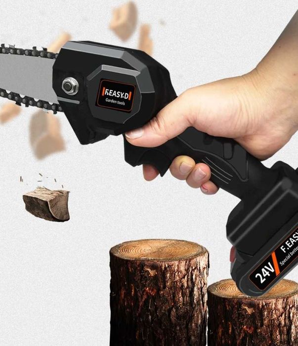 Безчетков Електрически Верижен Трион 24V , Акумулаторна батерия