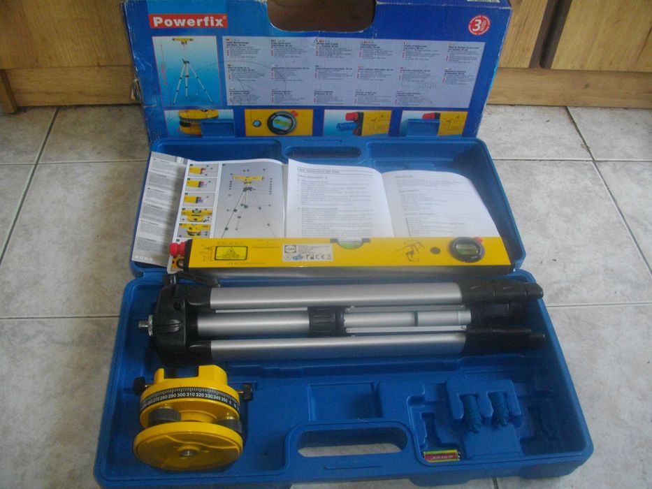 Обхват 650м нов немски лазерен нивелир Комплект Статив/Трипод Powerfix