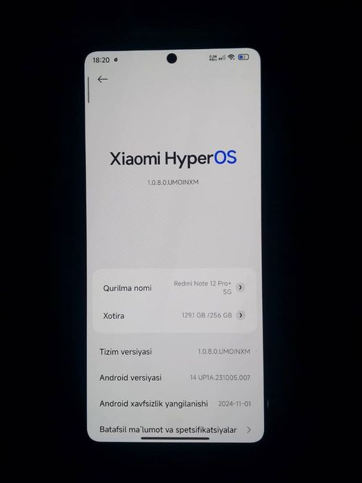 Redmi note 12 pro+ 5g rom 8+8 pamyat 256