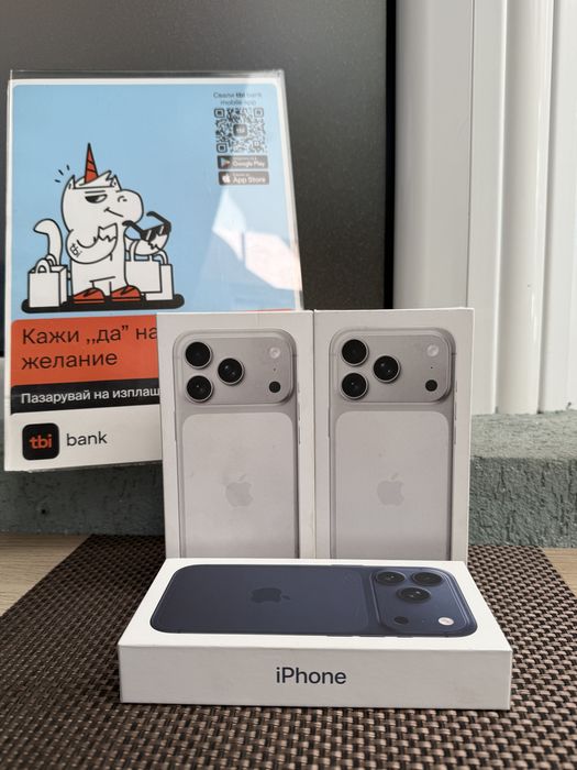 НОВИ! 256Gb *ЛИЗИНГ* iPhone 17 Pro Deep Blue / Silver