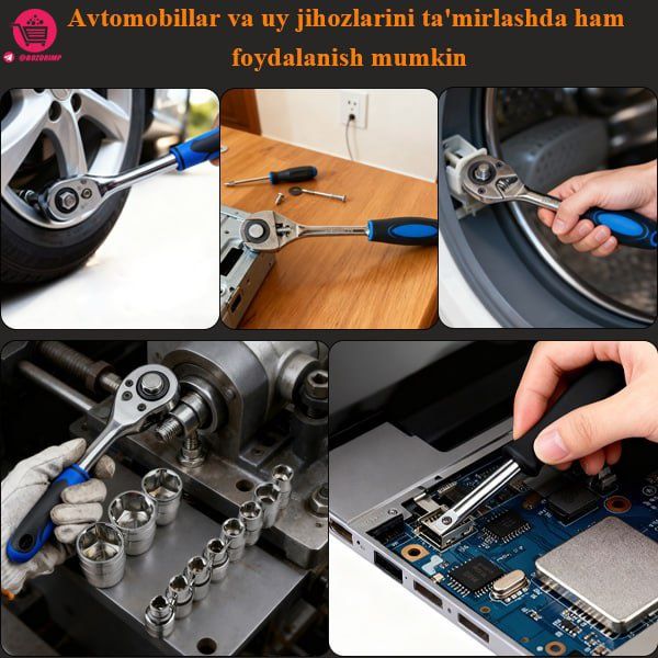 51 dona professional asbob uskunalar toʻplami