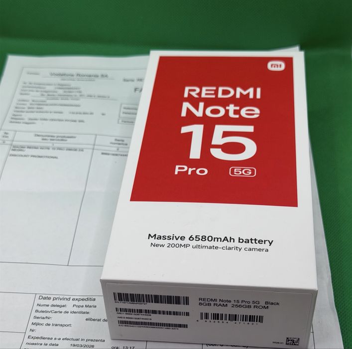 Xiaomi Redmi Note 15 Pro 5G 256/8 Negru