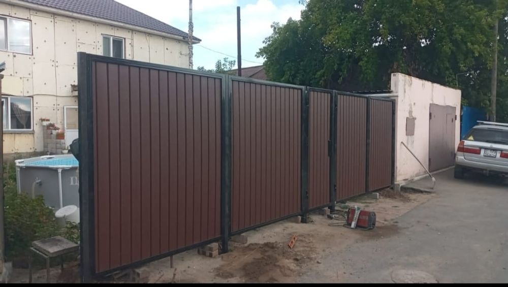 Заборы ворота перила навес