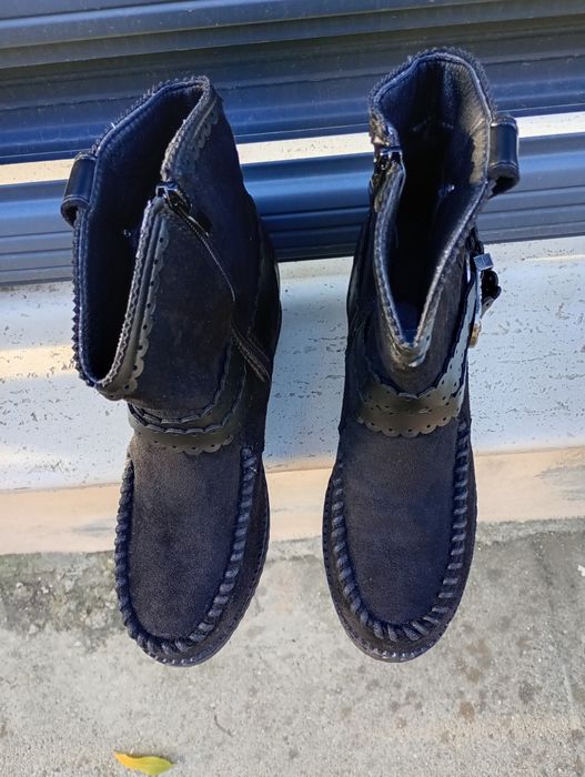 Ghete damă imitație piele întoarsă