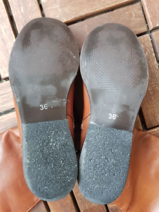 Cizme din piele pana la genunchi marimea 36