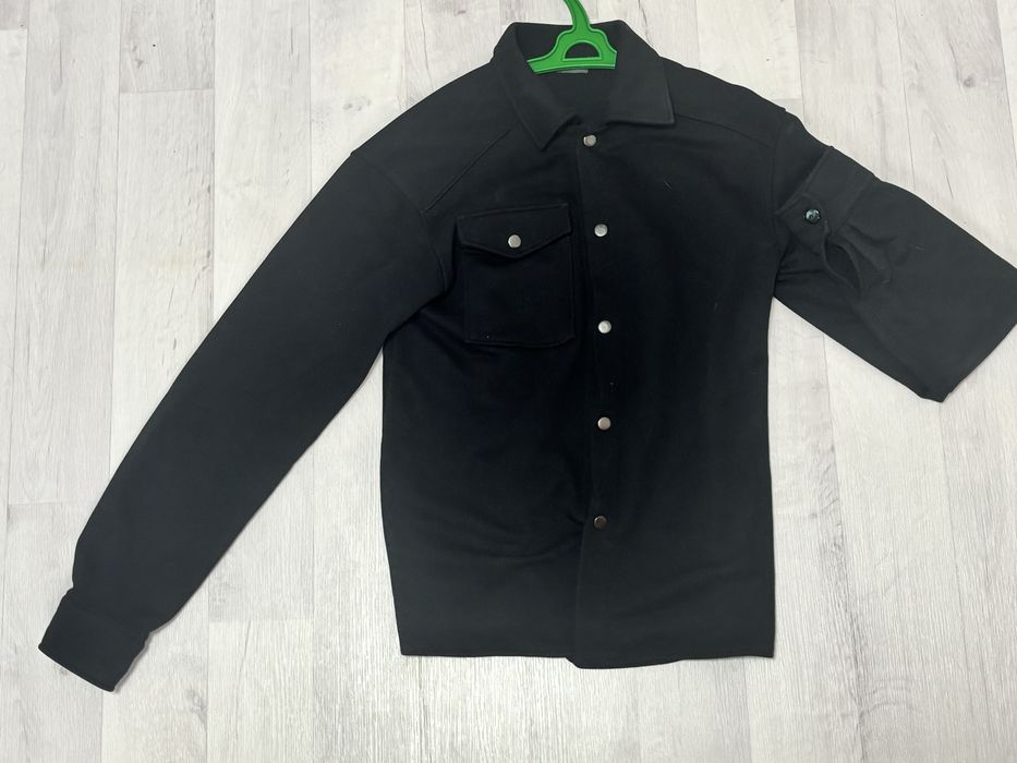 рубашка черная утепленная