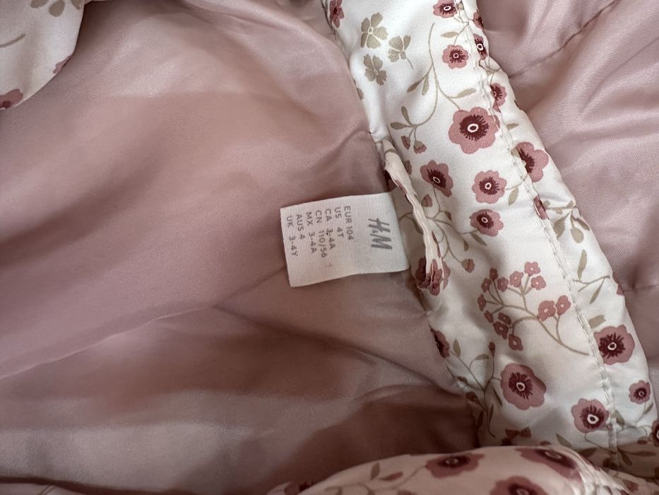 Тёплая куртка для девочек на осень и весну бренд НМ