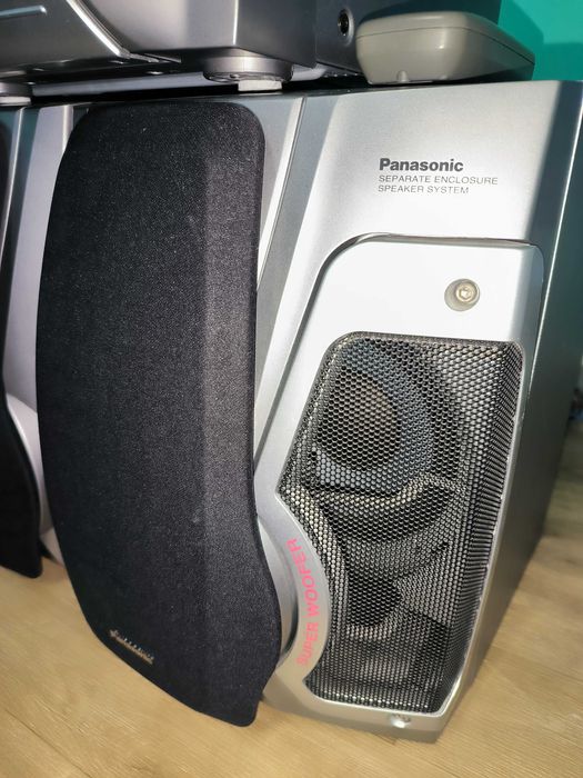 МОЩНА Panasonic аудио система – 5 CD, бас, дистанционно | ПЕРФЕКТНА
