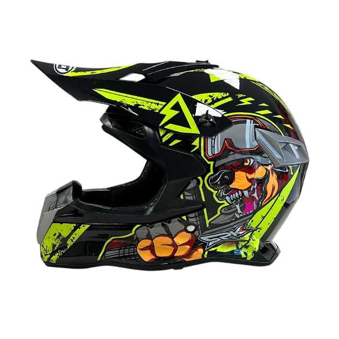 Мотокрос каска 188 - Black/Yellow