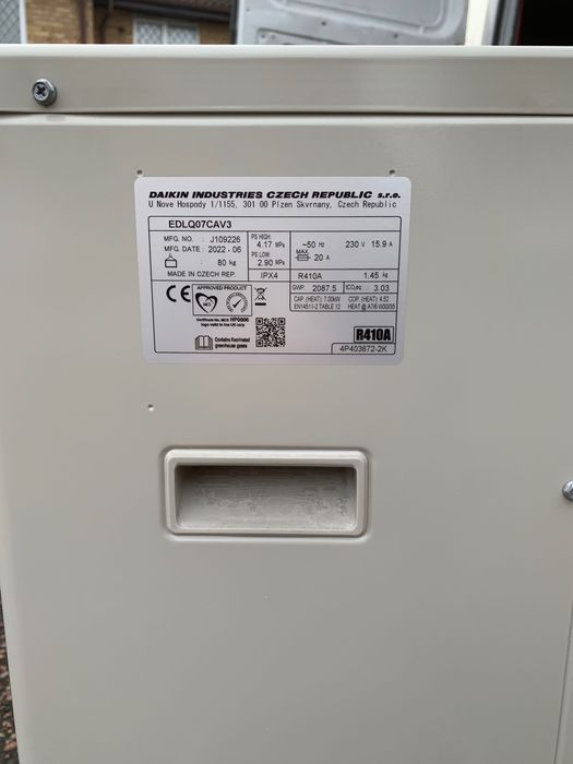 Daikin Altherma 7kW  въздух вода Дайкин Алтерма