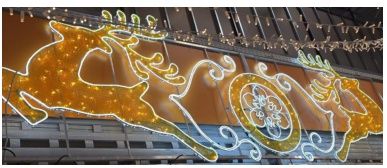 Decorațiuni luminoase de Crăciun 3D cu sanie, reni și modele personalizate – LED Neon