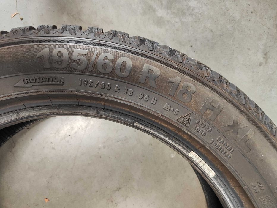 2бр.зимни гуми 195/60/18 Semperit