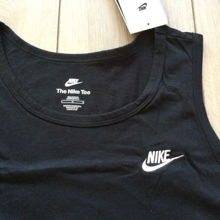 НОВ оригинален мъжки черен памучен потник NIKE / Найк размер L от САЩ