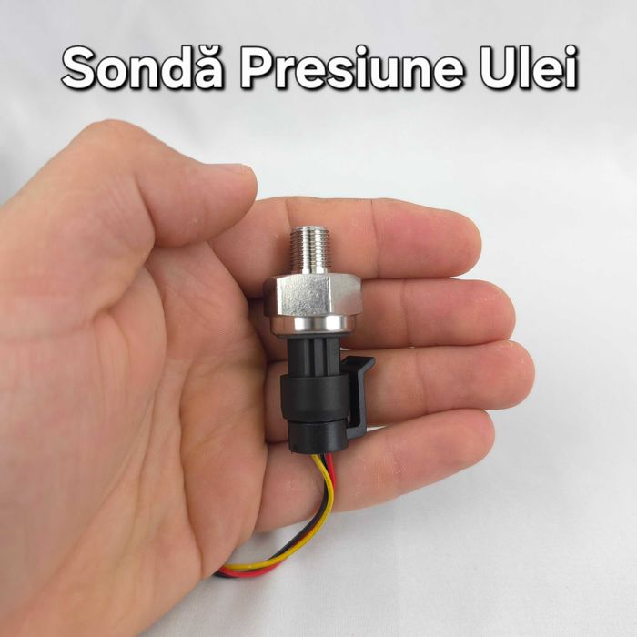 Bord Digital Universal–Indicator Temperatură Apă Motor+Presiune Ulei+Tensiune Acumulator–Tractor–Utilaje Agricole–Voltmetru–Termometru–Manometru–T17