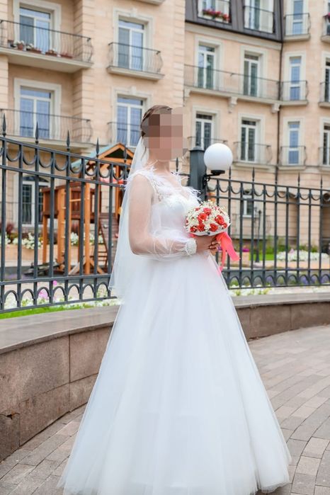 Шикарное свадебное платье!