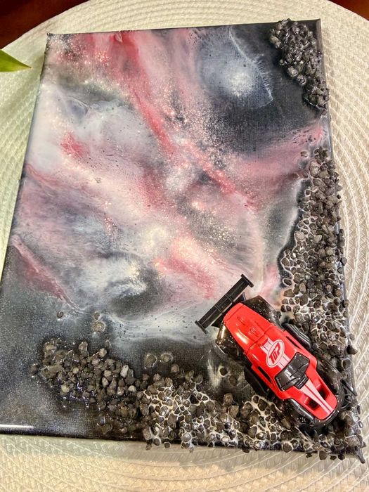 Ръчно изработена картина от епоксидна смола 18/24см