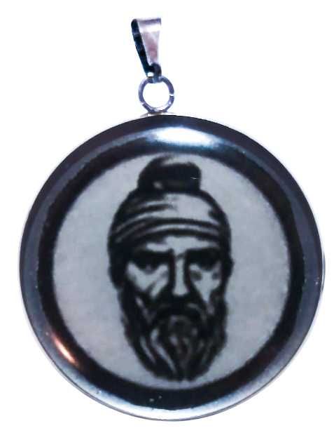 Pandantiv Decebal – simbol dacic, colier bărbătesc din inox, cadou ideal