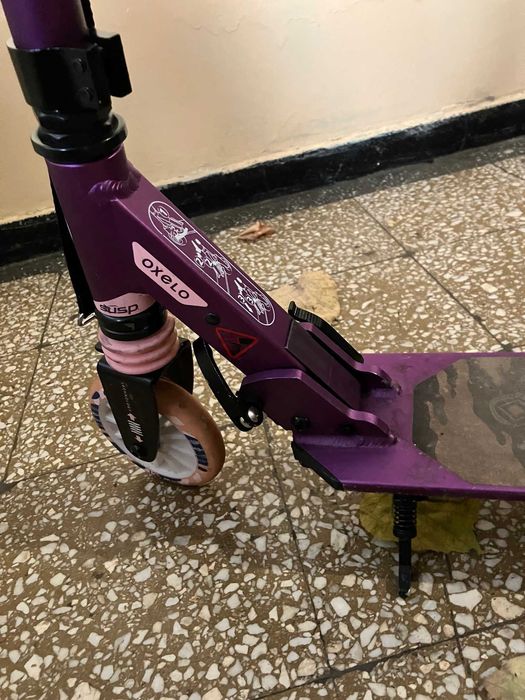 Vand Trotinetă cu Suspensii şi Frâne pe Ghidon Mid 5 Violet Copii