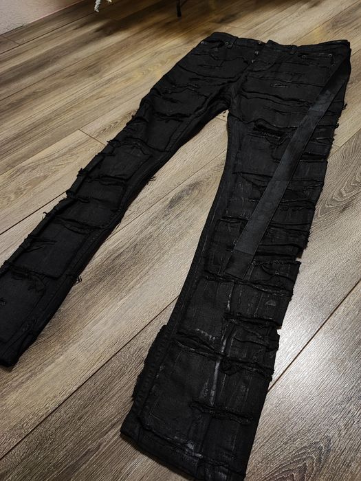 Rick Owens DrkShdw  -  Destroyed Detroit Cut Denim