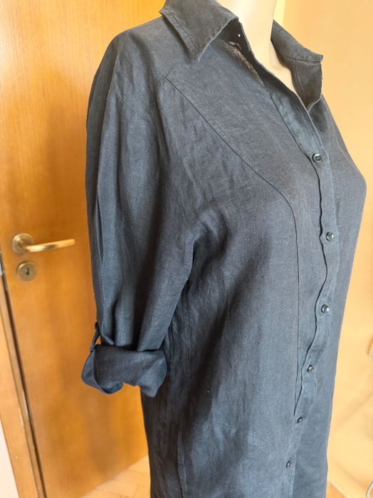 Черна ленена туника Escada Sport, размер S