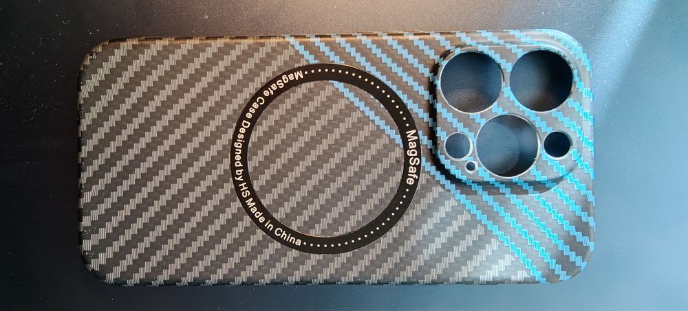 Husa cu acumulator+husa carbon cu magsafe iPhone 15 Pro