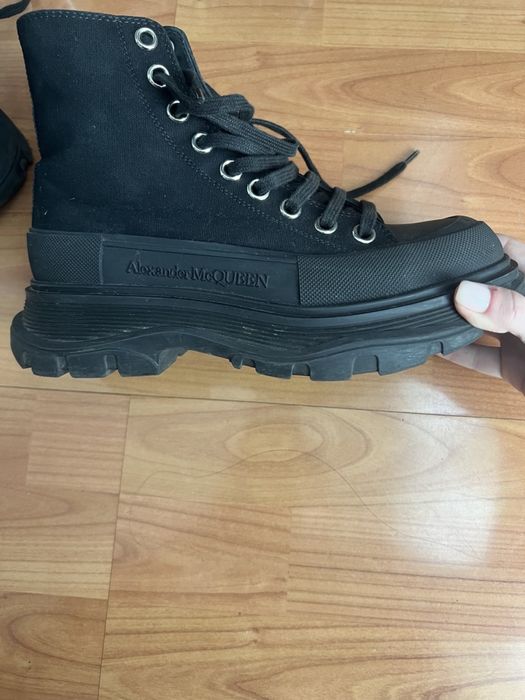 Alexander Mcqueen Tread Slick Boots • 37 Size • Black