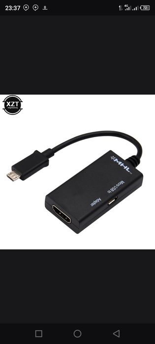 Micro USB 2.0 MHL K HDMI mos keluvchikabel Samsung Xiaomi Redmi HTCuch