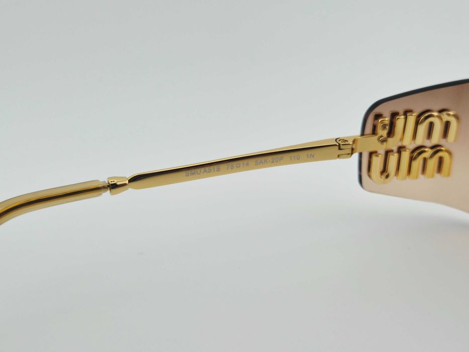 Ochelari de soare  dama ,femei Miu Miu mua51s gradient gold, Nou,Garantie, Originali