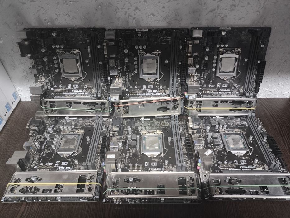 Asus H310+i3 8100 6шт