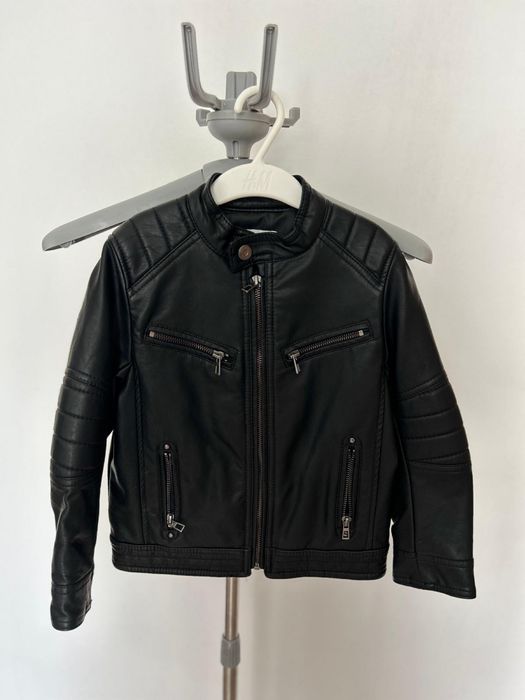 Geaca biker cu efect de piele, Zara, 6 ani