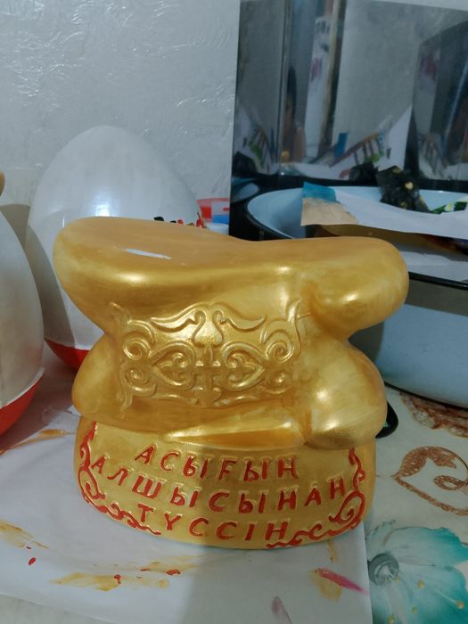 Копилки из гипса. Киндер, мяч,сердце, асық