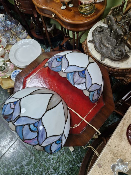 Чифт страхотни антикварни аплици Тифани