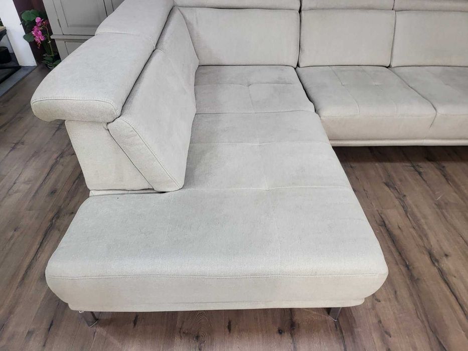 Бежов П - образен ъглов диван ZE-EM20021