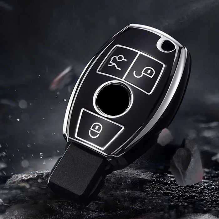 Луксозен калъф за ключ Mercedes + ключодържател