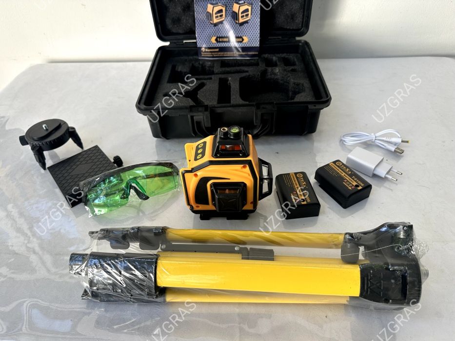 Бепул доставка 16 линия лазерный уровень нивелир 4D 360⁰ AFIX оригинал