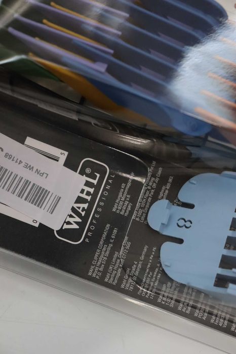 Водачи за рязане за машинка за подстригване Wahl с цветно кодиране, 1 пакет от 8 броя