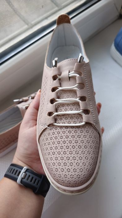 Мокасины кожа 39 размер. Новые