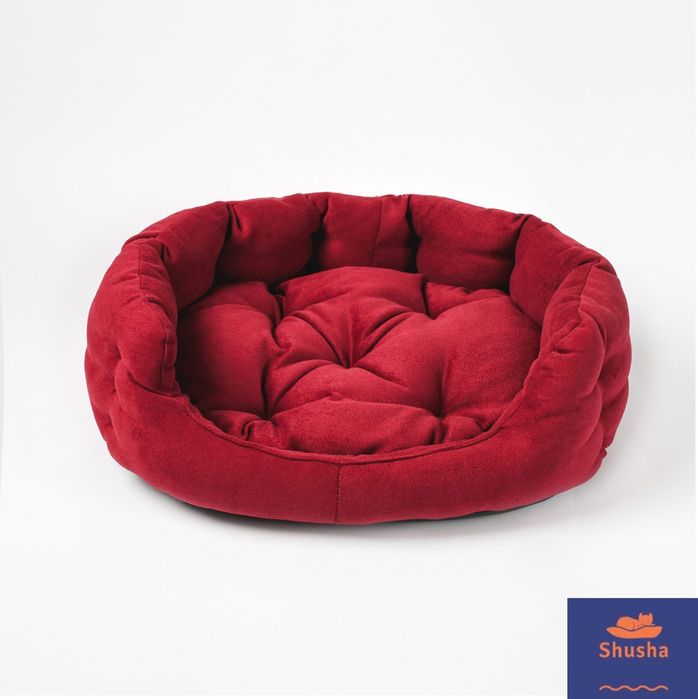 Меко легло за куче/коте NATASHA (Червено, S Размер)