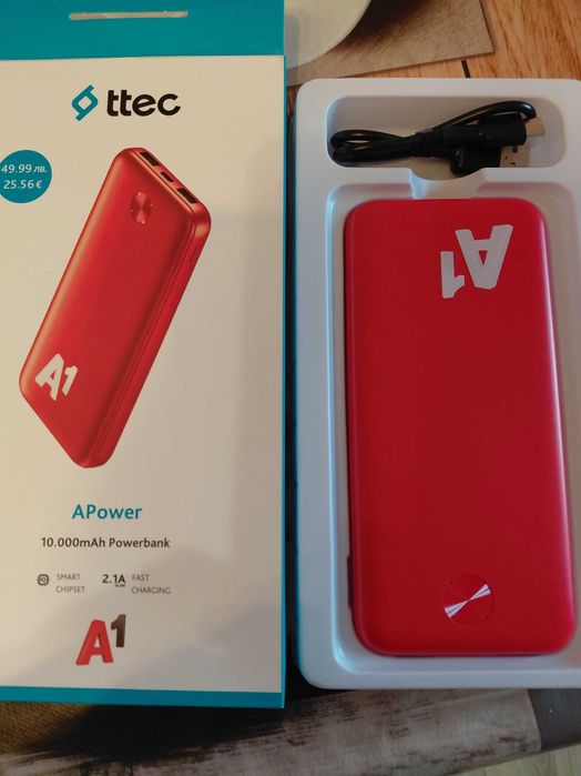 ВЪНШНА БАТЕРИЯ 10.000mAh Powerbank