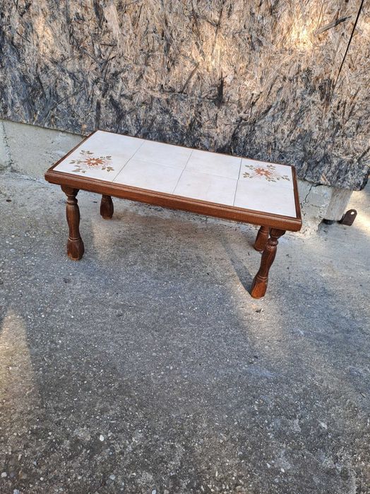 masuta lemn blat faianta