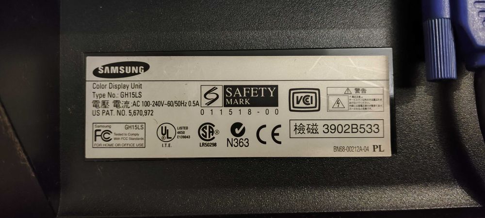 Монитор SAMSUNG SyncMaster 151S