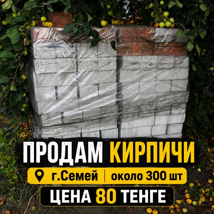 Кирпичи новые 80 тенге