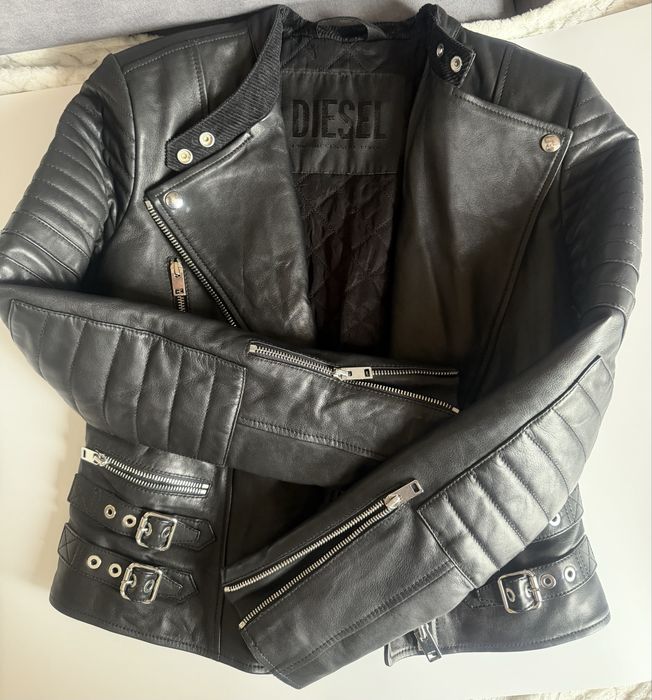 Черно кожено яке Diesel
