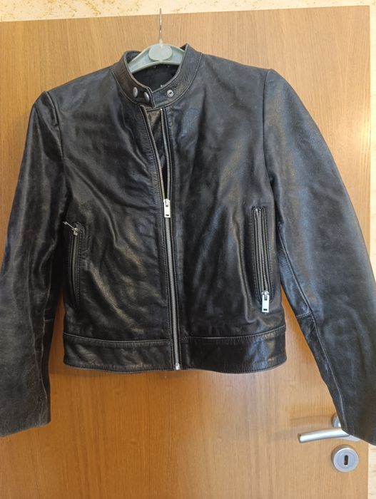 Ново кожено яке 100% телешка кожа Mango