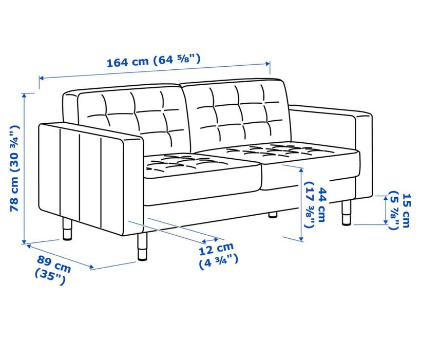 Canapea IKEA LANDSKRONA curatata profesional.